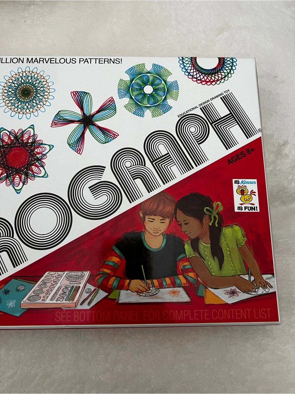 Spirograph Deluxe Set Educational Design Drawing Patterns Toy Age 8+